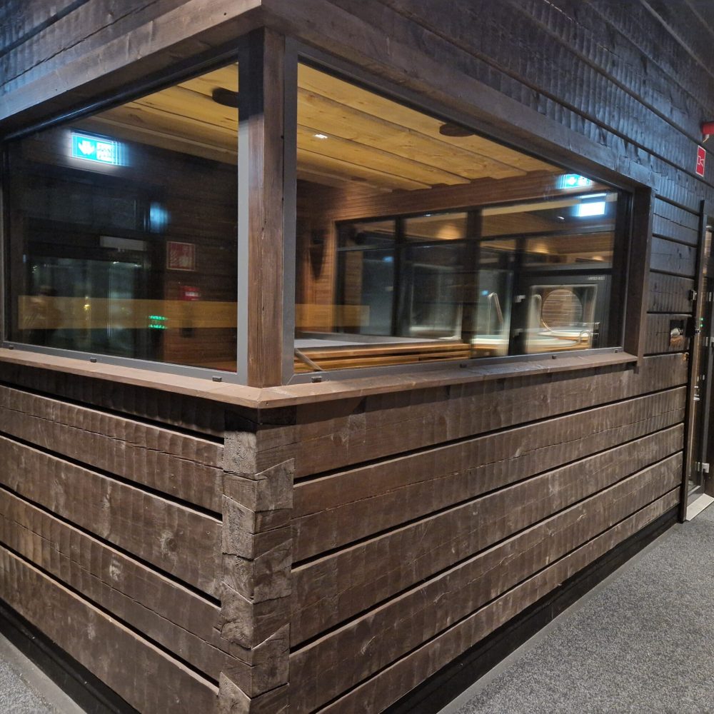 Indoor sauna in a new hotel